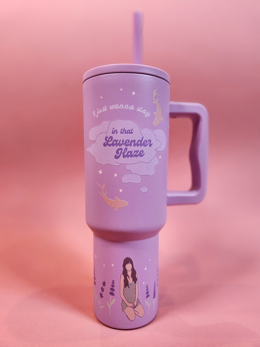 TAYLOR SWIFT LAVENDER HAZE TUMBLER